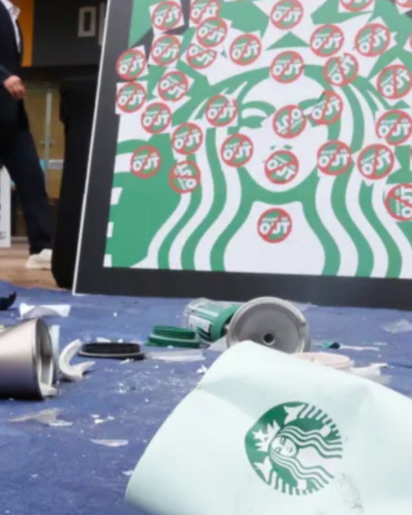 starbucks Korea disaster boycott